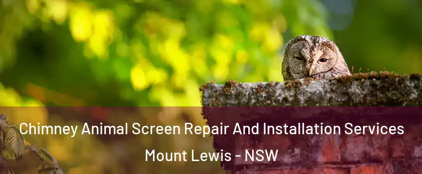 Chimney Animal Screen Repair And Installation Services Mount Lewis - NSW