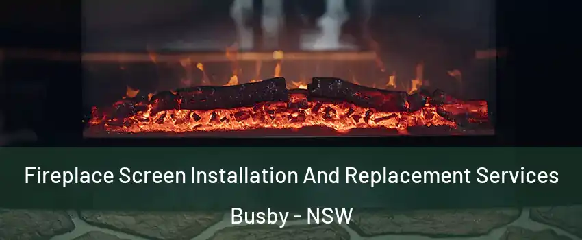Fireplace Screen Installation And Replacement Services Busby - NSW