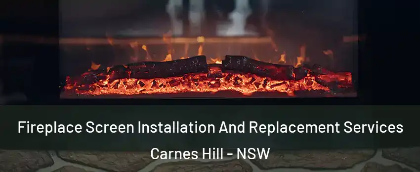 Fireplace Screen Installation And Replacement Services Carnes Hill - NSW