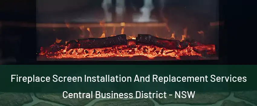 Fireplace Screen Installation And Replacement Services Central Business District - NSW