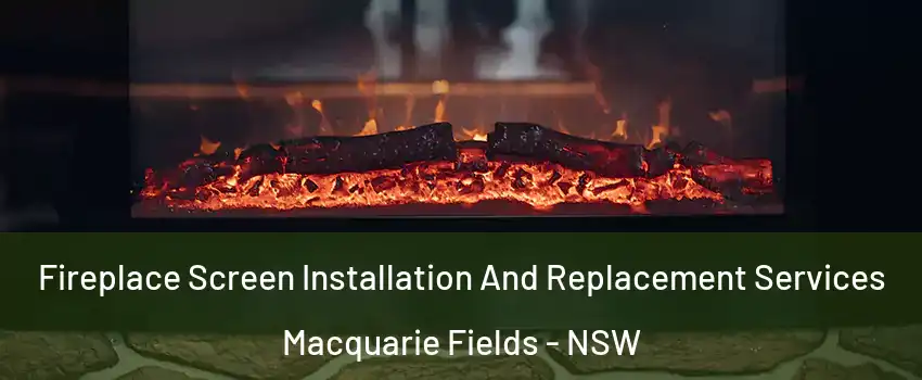 Fireplace Screen Installation And Replacement Services Macquarie Fields - NSW