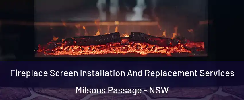 Fireplace Screen Installation And Replacement Services Milsons Passage - NSW