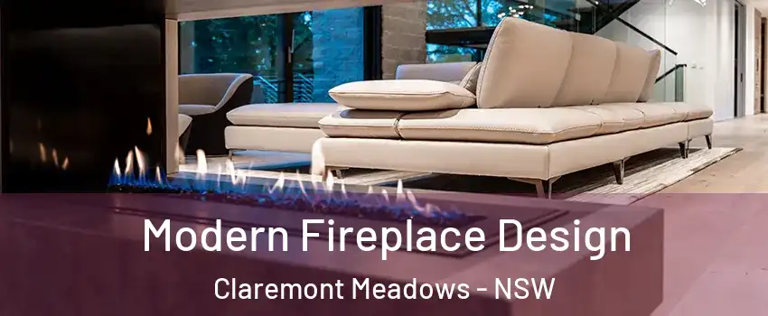 Modern Fireplace Design Claremont Meadows - NSW