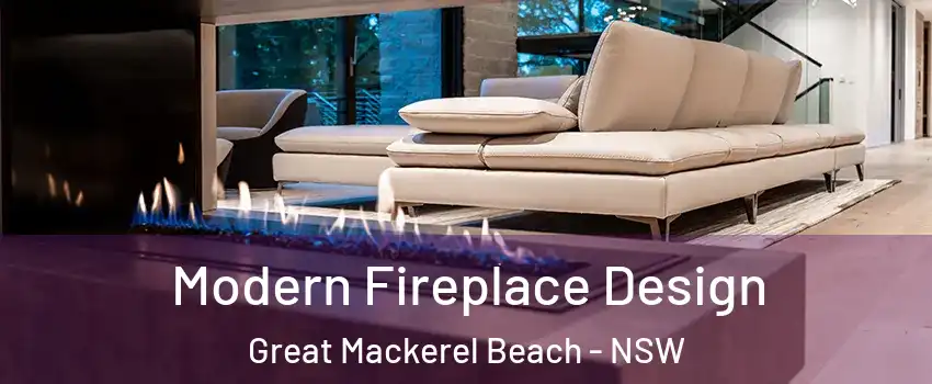 Modern Fireplace Design Great Mackerel Beach - NSW