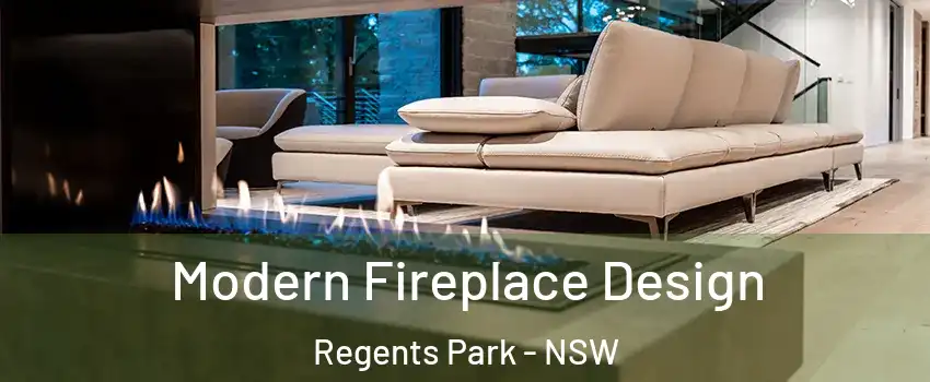 Modern Fireplace Design Regents Park - NSW