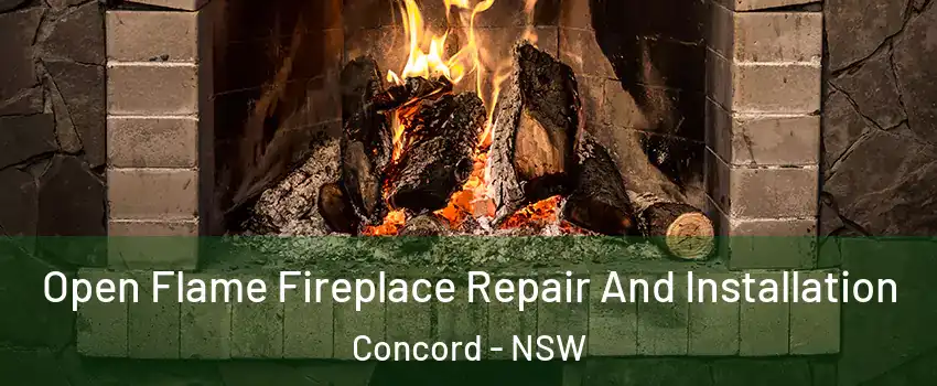 Open Flame Fireplace Repair And Installation Concord - NSW